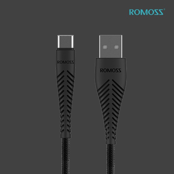 로모스 USB-A to C타입 피쉬본 고속충전 케이블