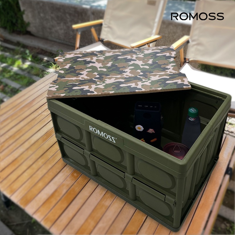 로모스 캠핑 폴딩박스 56L 멀티 테이블 상판 포함
